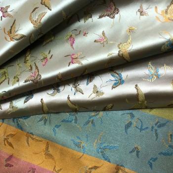 YELLOW BUTTERFLY Satin aus China